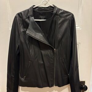 Halogen Women's Black Leather Jacket